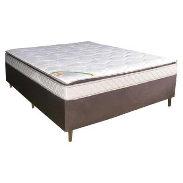 Imagem de Colchão Casal D45 Alfa + Base 138X188X62 - Bom Pastor