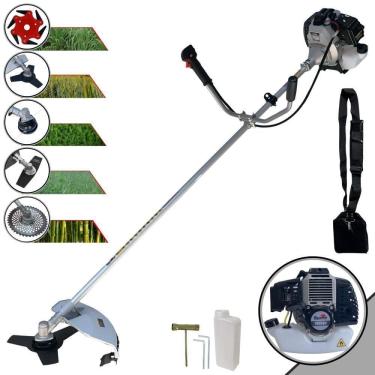 Imagem de Roçadeira Robusta Toyama Tbc43h 2t Com Carretel + 4 Lâminas