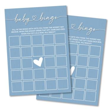 Imagem de Jogos de chá de bebê - cartões de bingo para chá de bebê, jogo revelador de gênero de bebê, conjunto de 30 cartas de jogo, festa de anúncio de grávida, gênero, neutro, festa, lembrancinha, decoração