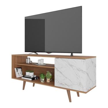 Imagem de Rack Tv 42" Retrô Com 1 Porta Multimóveis Cr45205