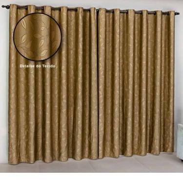 Imagem de Cortina Sala Quarto Semi Blackout Jacquard 3.00m x 2.80m Atena - Paulo