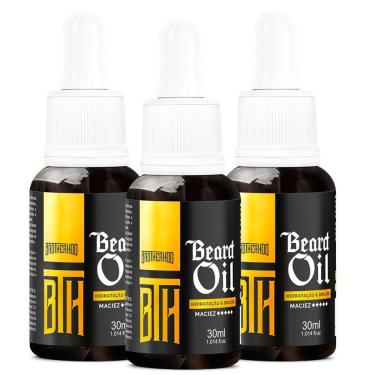 Imagem de Kit 03 Óleo Para Barba - Beard Oil Bth 30Ml