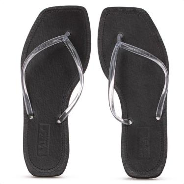 Imagem de Chinelo Brizza Arezzo Tira Slim Square Preto - Feminino - Preto - 33/34-Feminino