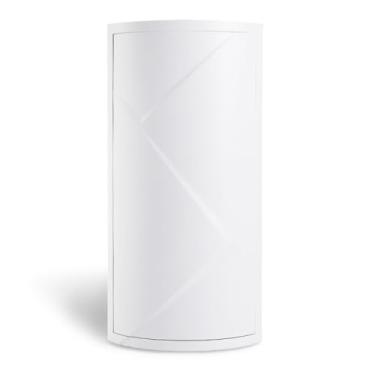 Imagem de Chewtoyo Armário cosmético de plástico à prova de poeira giratório simples armário de banheiro à prova de respingos xampu para banheiro