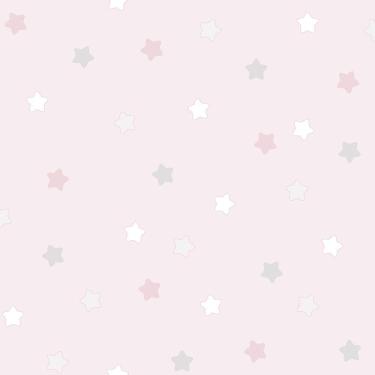 Imagem de Papel De Parede Lullaby Estrelas Rosa 2252 - Rolo 10m X 0,53m