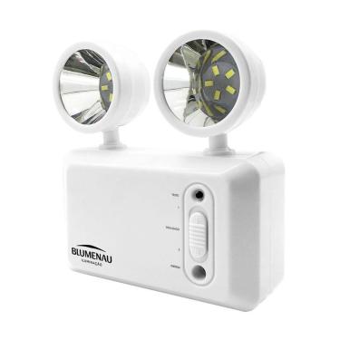 Imagem de Luminária De Emergência Bloco Autônomo 2 Faróis 3w Bivolt Blumenau