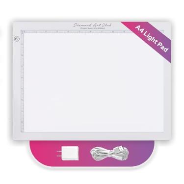 Imagem de DIAMOND ART CLUB - Novo bloco de luz A4, placa de luz LED USB para pintura de diamantes e artesanato DIY, ferramentas e acessórios de arte de diamante 5D, 35,8 cm x 27 cm