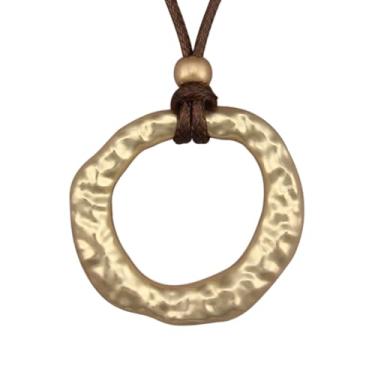 Imagem de Jeilwiy Colar feminino boho estilo hippie, grosso, longo, de couro, gargantilha preta, boêmio, Couro sintético, Sem Pedra Preciosa