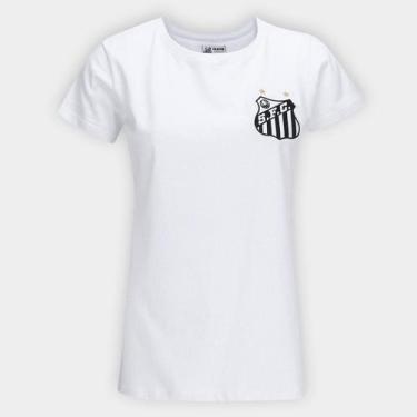 Imagem de Camiseta Santos Feminina - Surf Center, Branco, M