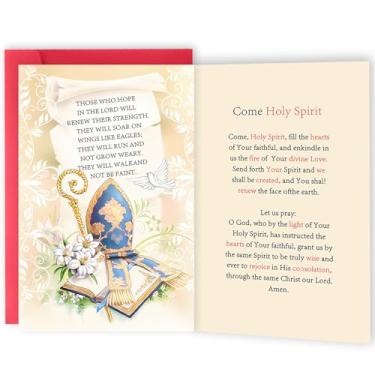 Imagem de Mcduldul Presentes Bat Mitzvah para meninos e meninas, cartões de confirmação religiosa, cartões de batismo cristãos decorações para homens e mulheres