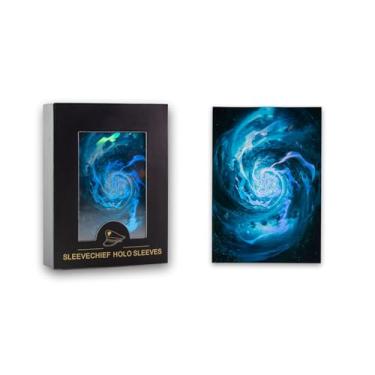 Imagem de SleeveChief ® Capas para cartas colecionáveis de design premium | Capas de jogo TCG ultra duráveis com estampa de efeito holográfico | Serve como mangas YuGiOh, capas de cartas MTG e mais | Tamanho