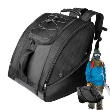 Imagem de Mochila de snowboard,Mochila para botas de esqui - Mochila de esqui para esportes ao ar livre | Mochila para bota de esqui 50L, bolsa de esqui impermeável de nylon para esquis, snowboard e acessórios