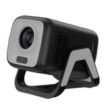 Imagem de Projetor 4K 1080P Full HD 350ANSI Android 13 com controle de voz por IA Suporte giratório (Preto)
