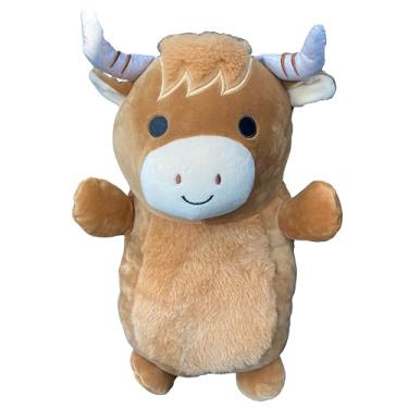 Imagem de Squishmallows Wilfred Highland Cow 14 Inch Hugmees Brown Collectible Animal