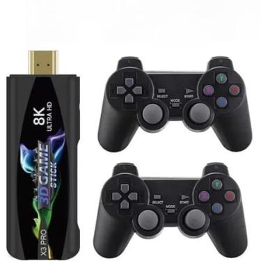 Imagem de Vídeo Game Retrô Game Stick Lite 4k Hdmi 64gb 20.000 Mil Jogos Com 2 Controles Sem Fio