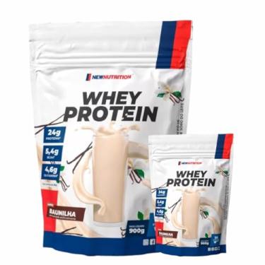 Imagem de 2 unidades -Whey Protein Concentrado NewNutrition - Baunilha 900gr