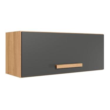 Imagem de Armario para Cozinha 80cm com 1 Porta Basculante (Freijo/Chumbo)