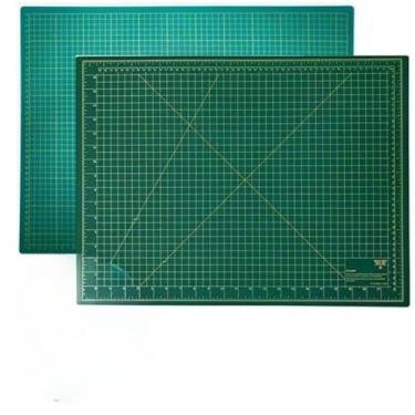 Imagem de Base De Corte A2 Dupla Face Placa Tapete Profissional Patchwork Artesanato Cores(VERDE)