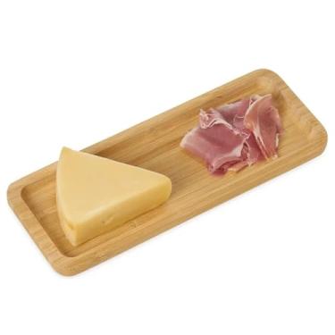 Imagem de Petisqueira Retangular de Bambu 26cm – Servir Snacks e Aperitivos