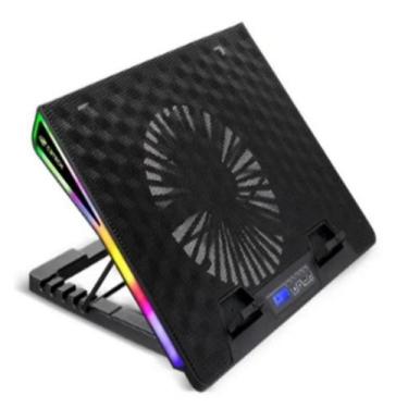 Imagem de Base Para Notebook Gamer 17,3 Polegadas Preto Com Led Note - Alex Rodr