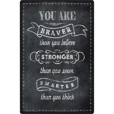 Imagem de Placa para Decoração em MDF Frase Braver - Cia Laser