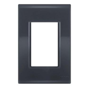 Imagem de Placa 3 Módulos 4X2 - Tramontina Liz Grafite - Tlg038