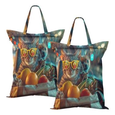 Imagem de SEHANY 2 peças de sacos grandes de lavanderia com alça, à prova d'água, bolsa de roupa para viagem e natação