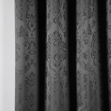 Imagem de Cortina Porta Jacquard Cortinas para Sala e Quarto Cozinha(Grafite)