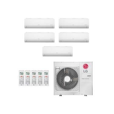 Imagem de Ar-Condicionado Multi Split Inverter LG 36.000 (4x Evap HW 9.000 + 1x Evap HW 12.000) Quente/Frio 220V