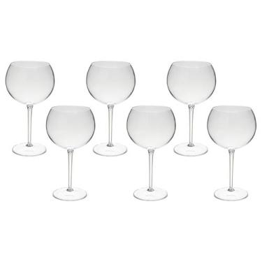 Imagem de Taça De Gin 600ml Kit 6pçs Acrílico Alto Padrão Premium - NEOPLAS, Tra