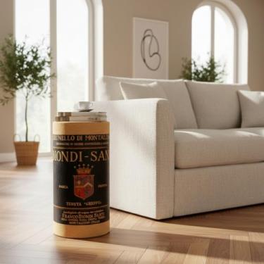 Imagem de Banqueta Banco Rolha De Vinho Brunello - Suporta 200 Kg Cortiça