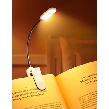 Imagem de Monotremp Book Lights for Reading at Night in Bed, 80 Hours Runtime LED Book Light Rechargeable, 3 Brightness Levels × 3 Color Temperatures, 1.3 oz Lightweight Reading Lights for Books in Bed