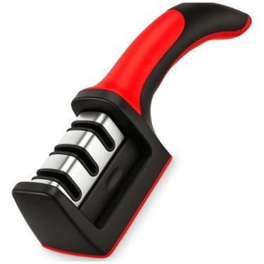 Imagem de Afiador Manual Facas Profissional Aço Tungstênio Cozinha - clickstech