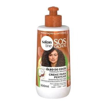 Imagem de Creme de Pentear Salon Line SOS Cachos Óleo de Coco 300ml