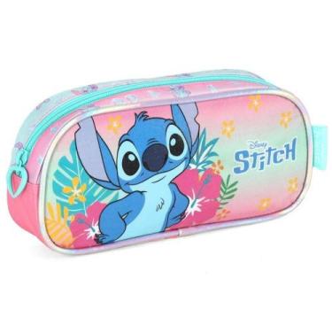 Imagem de Estojo Escolar Infantil Stitch Havai Luxcel