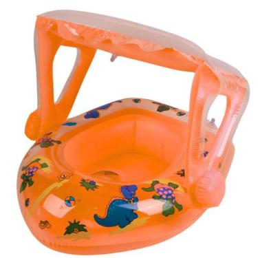 Imagem de Boia Inflável Infantil com Cobertura Removível Azul - Uzy