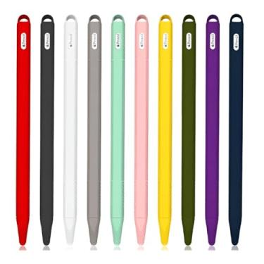 Imagem de Capa Case Protetora de Silicone Com Tampa Compatível Com Apple Pencil 2ª Geração e Pencil Pro Marca Alphix