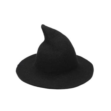 Imagem de EFDNK-HB Chapéu mágico clássico personalizado chapéu coco universal decoração de palco show mágico apresentação de rua (preto)