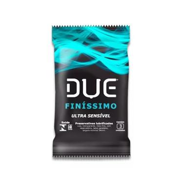 Imagem de Preservativo Due Finíssimo Ultra Sensível com 3 Unidades