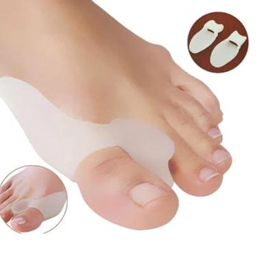 Imagem de Protetor Corretor de Joanete em Silicone Alinhador de Dedos Lavável e Reutilizável 1 Par