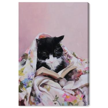 Imagem de Cat Nap Chapter V Impressão em tela Pet Wall Decor por Art Remedy, Gallery Wrapped, 40 x 61 cm