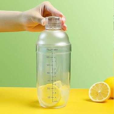 Imagem de Coqueteleira de coquetel, coqueteleira de 680 g, o copo tem marcações, coqueteleira de plástico profissional Margarita Mixer, kit de presentes de barman.