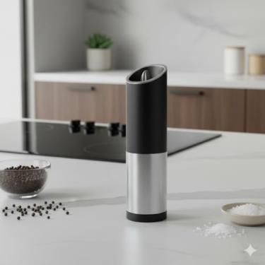 Imagem de Moedor Elétrico Sal e Pimenta Aço Inox Automático Pilhas