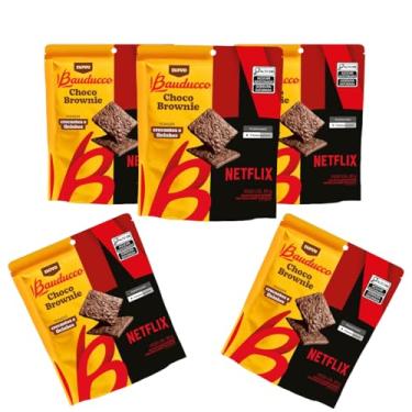 Imagem de Kit 5 Pacotes Biscoito Bauducco Netflix Choco Brownie 80g