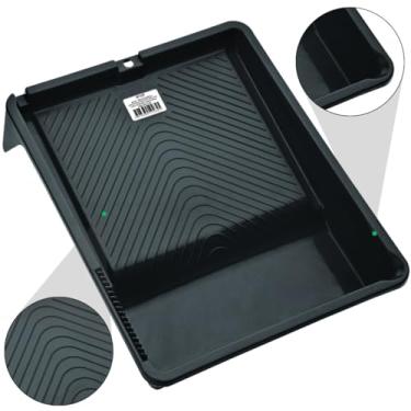 Imagem de Bandeja Para Pintura 2,7L 30x37cm Plástica Preta Garfo Rolo | Atlas