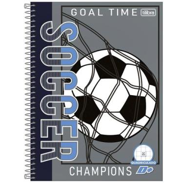 Imagem de Caderno quadriculado 7x7 96 fls capa dura D+ Tilibra Cor:Cinza, Cinza