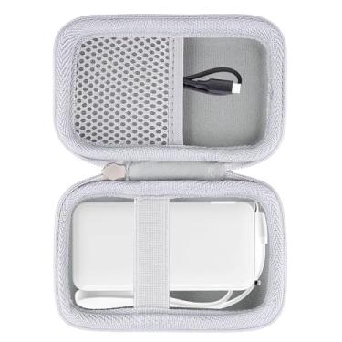 Imagem de khanka Capa rígida de substituição para carregador Anker 3 em 1 Power Bank USB C, carregador portátil de 10.000 mAh 10K, somente capa. (Branco)