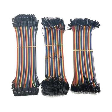 Imagem de Fios Jumper Dupont De 10CM 20CM 30CM 40Pin Macho Para Macho Fêmea Para