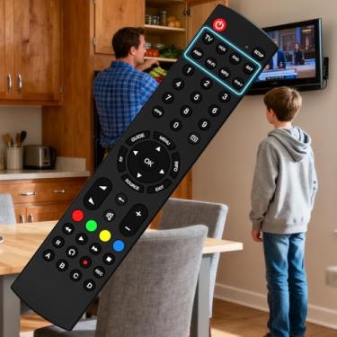 Imagem de Controle remoto de TV universal atualizado 8 em 1 para substituição de Smart TV, compatível com LG, Samsung, Sony, Vizio, Insígnia e mais outros dispositivos, fácil configuração, botões duráveis
