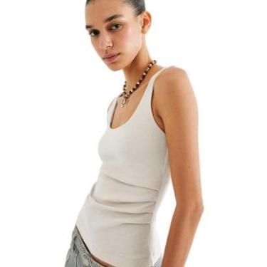 Imagem de Regata Hering Feminina Drapeada Em Ribana-Feminino